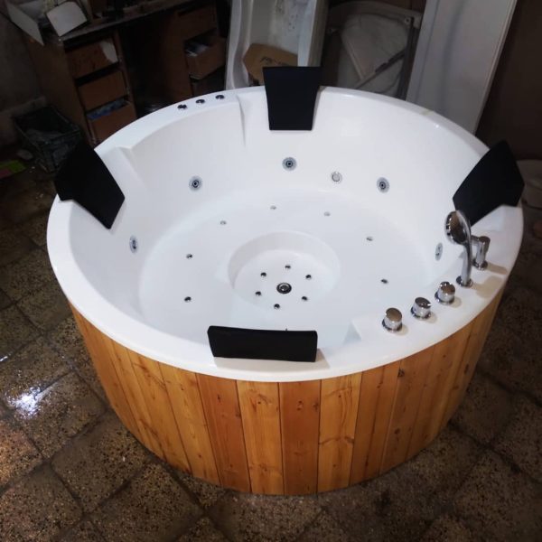 موج وان خرید و فروش جکوزی 4نفره جزیره مدل زبرا ابعاد 180×180 در تهران رباط کریم